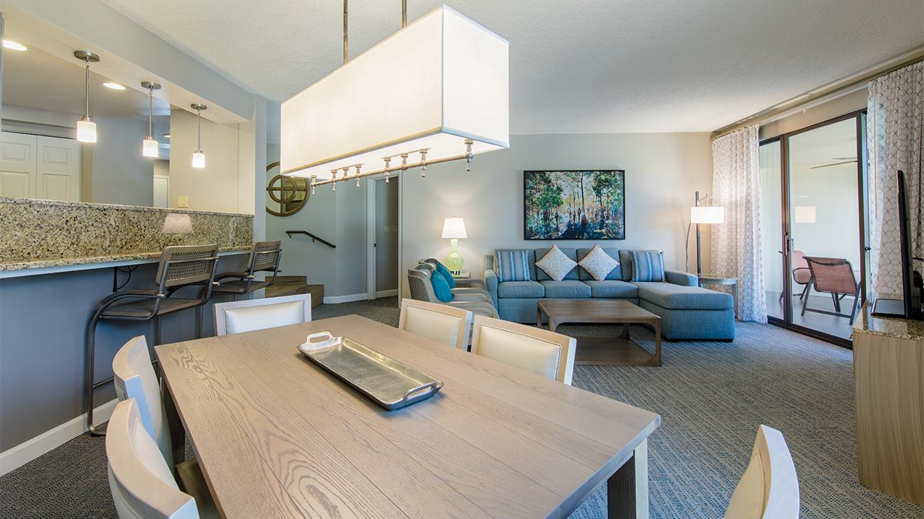 Living Room and Dining Room